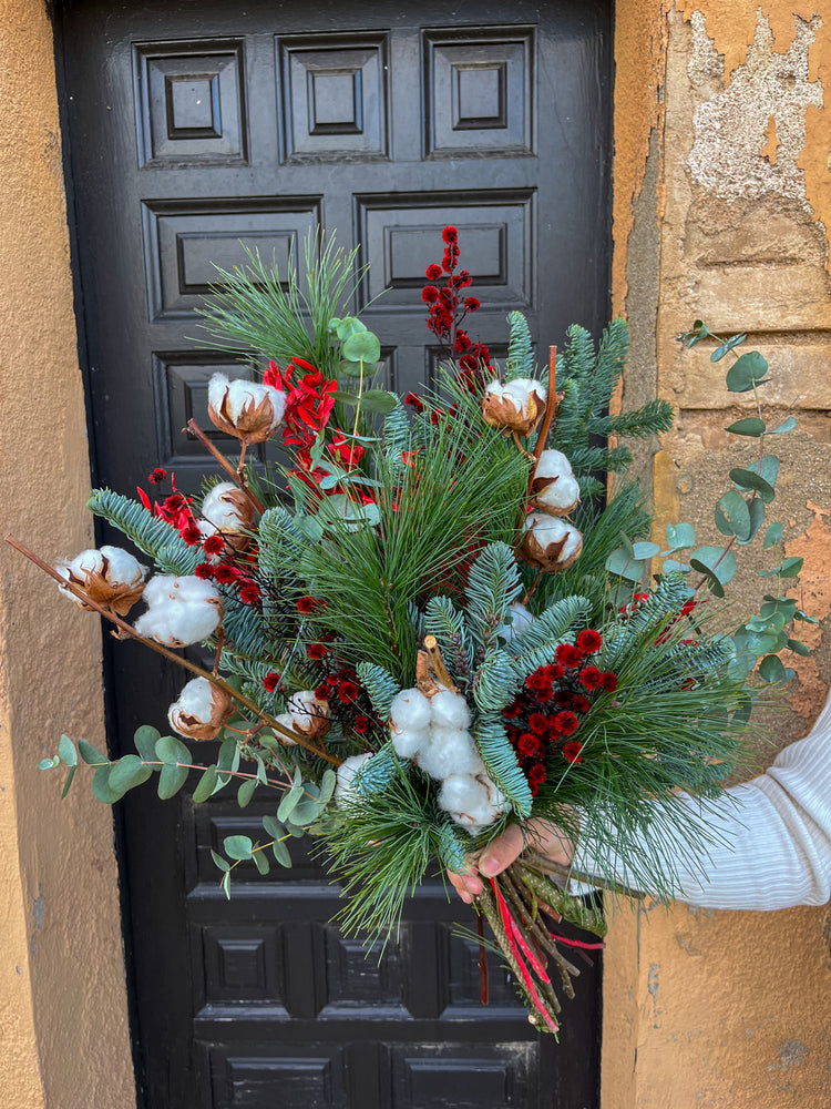 Ramo de Navidad natural y súper chic.